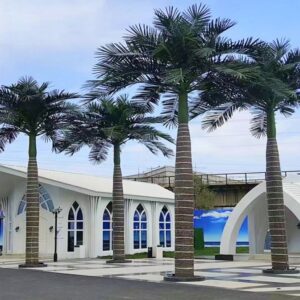 Large Artificial King Palm Trees
